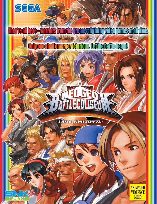 NeoGeo Battle Coliseum box art for Playstation 2